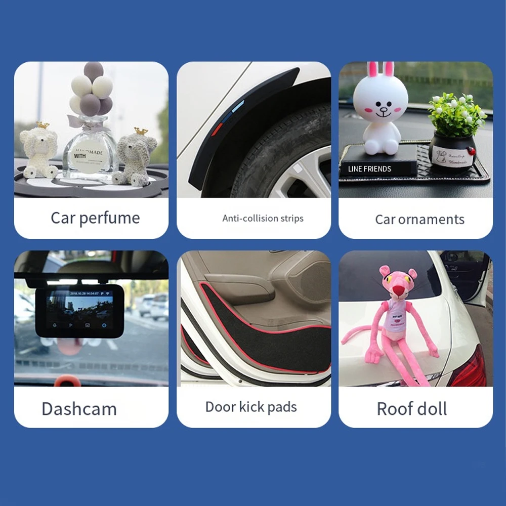 Die-Cut EVA Black Double-Sided Tape Round Square Simple And Easy To Use Household Fixed Carpet Paper Towel Rack Album Sticker