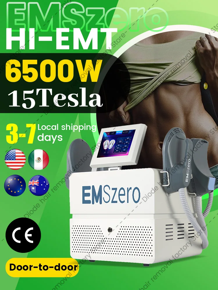 EMSzero RF EMS Sculpt Machine 6500W NEW Sculpting Electromagnetic Slimming Weight Loss Fat Body Removal Muscle Stimulation Salon