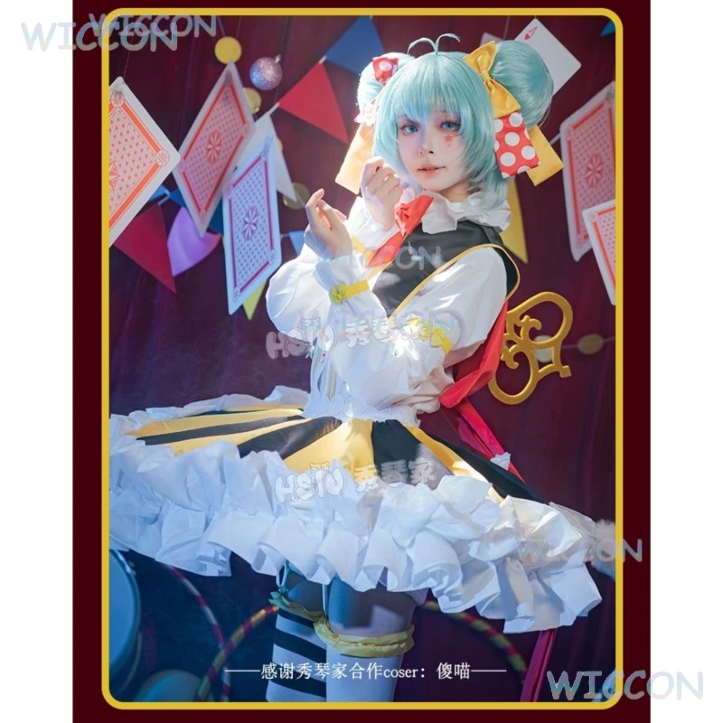 

Project Sekai Circus Full Set Mikuku Cosplay Costume Socks Back Wind Up Key Women Anime Game Virtual Singer Halloween Christmas