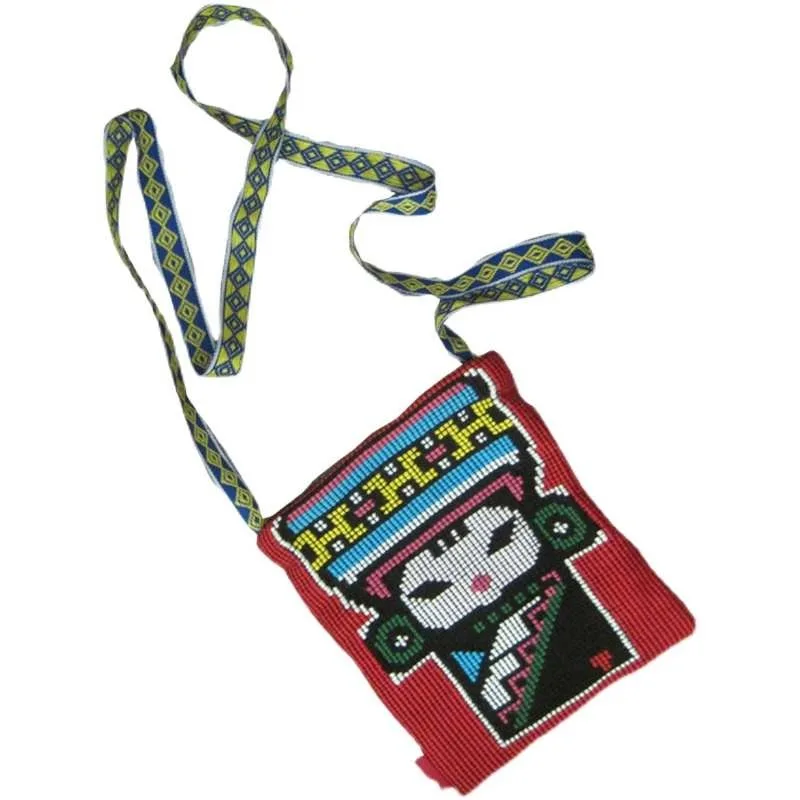 

Zhangjiajie Sealand Kapu pure handmade satchel handmade bag New Year's gift nation