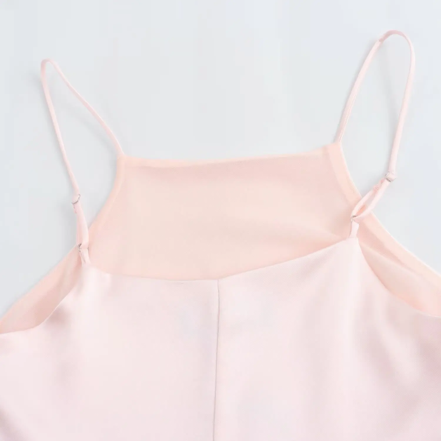 Seidensatin ort Strapl Dr Ele Casual H-Line Damen Faion Summer 2025, No Sve Polyesterfaserkleid