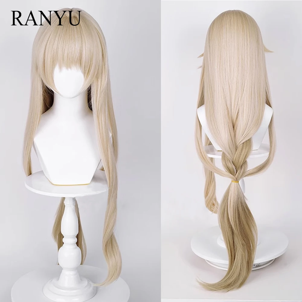 

RANYU Honkai Star Rail Luocha Wig Long Straight Synthetic Blonde Game Cosplay Hair Heat Resistant Wig for Party