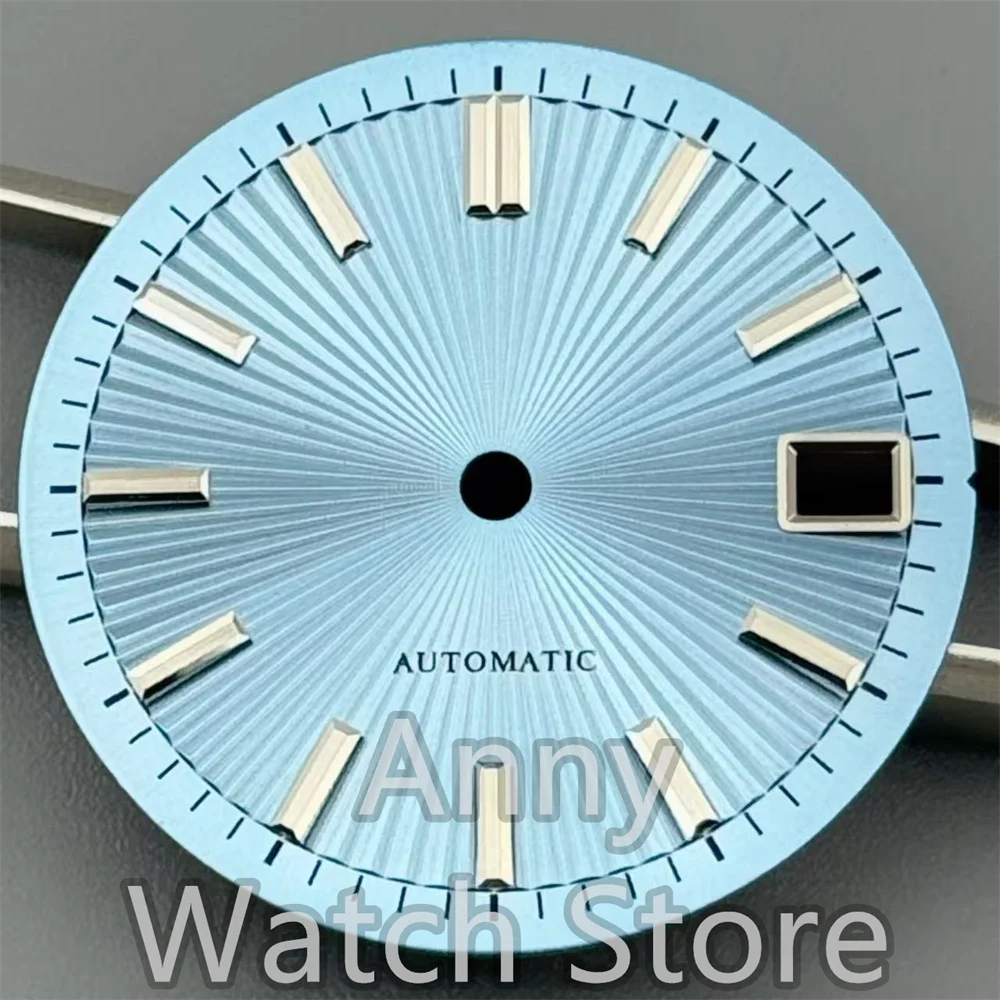29mm Radioactive Pattern Watch Dial Sky Blue Olive Green Red Cocktail Sterile Face Fit NH35 NH36 Watch Modified Accessories Part