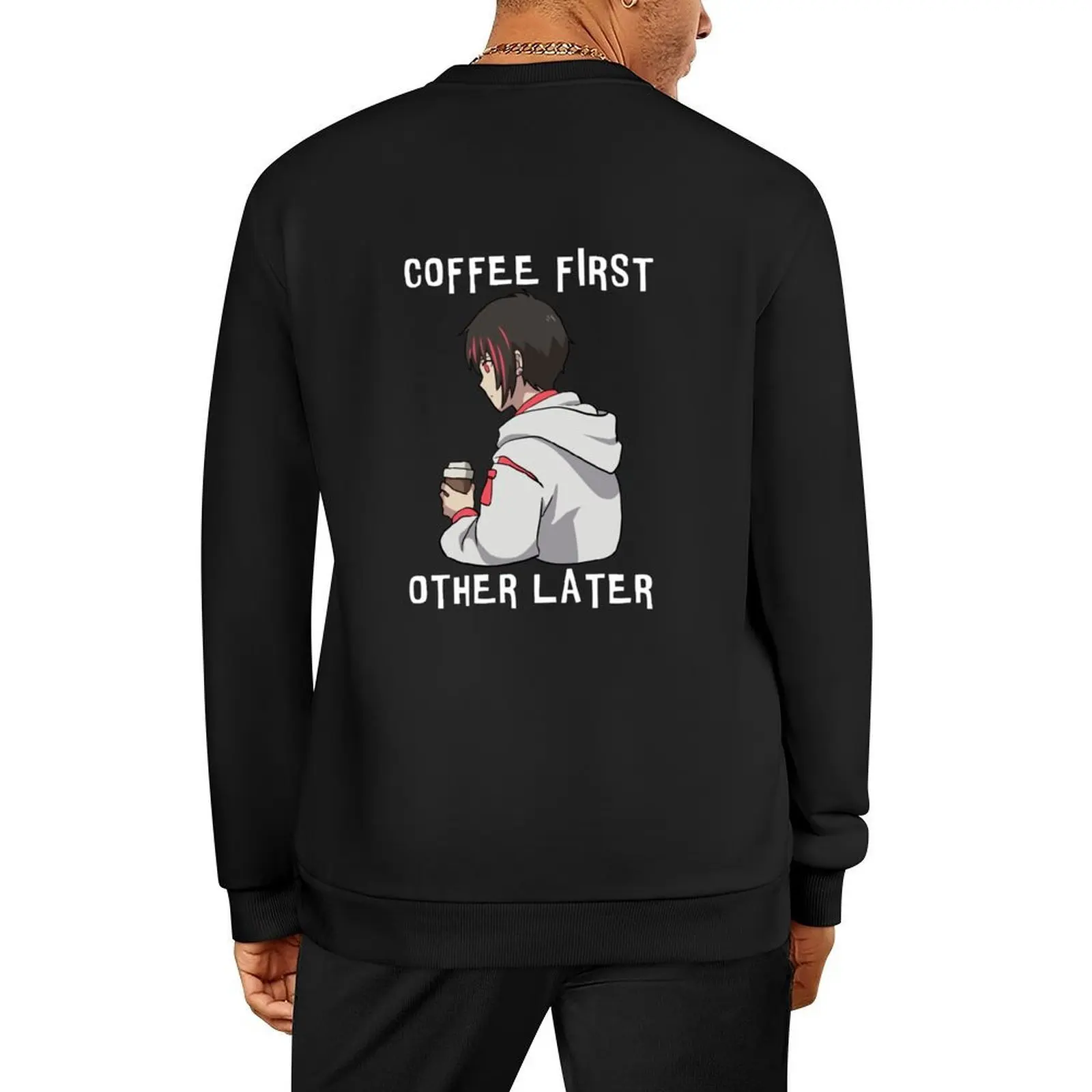 

Scarlet Nexus Yuito Anime Characters Summer 2021 Coffee First Other Later Colorful Black Pullover tracksuits male clothes hoody