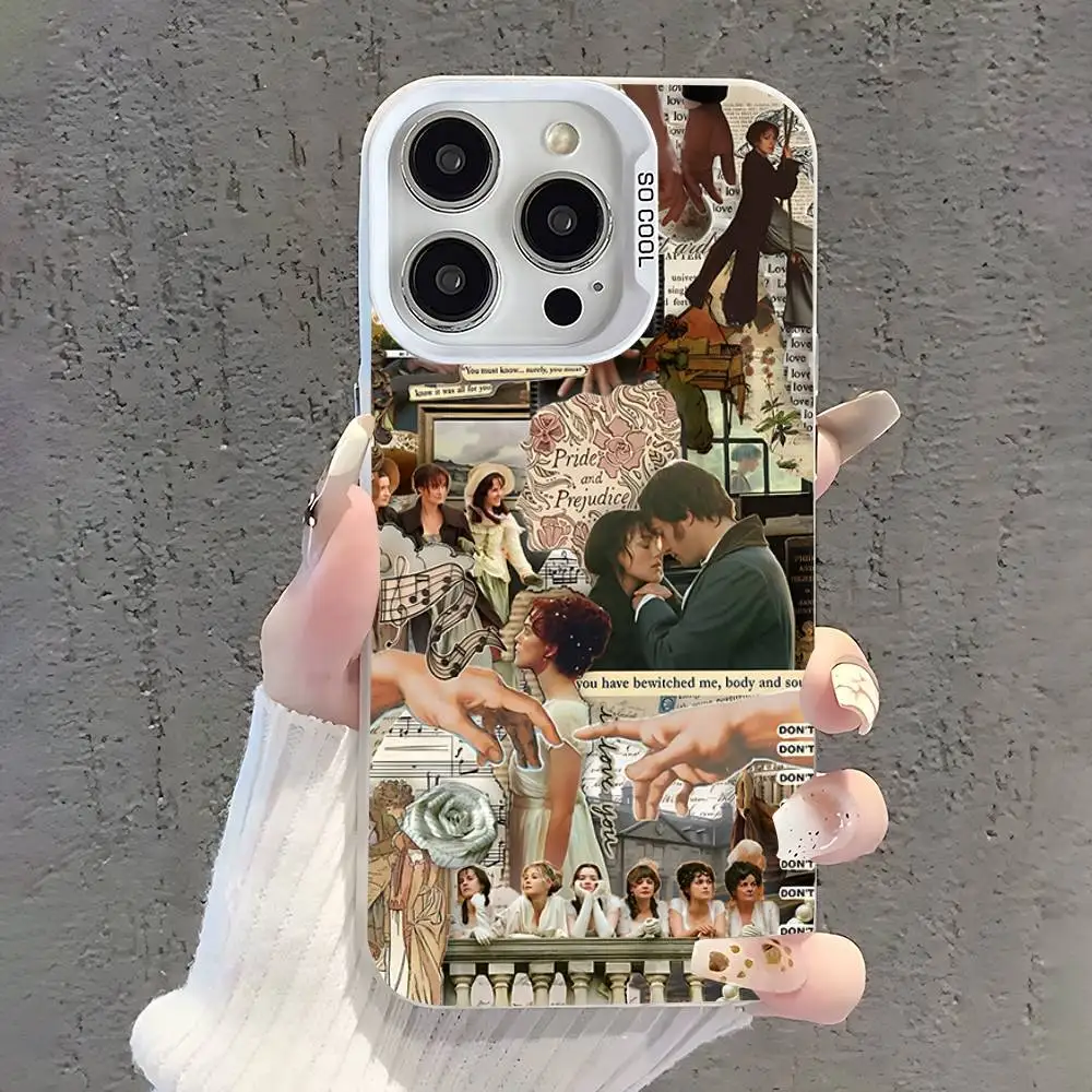 Чехол для телефона P-Pride And P-Prejudices для iPhone 17,16,15,14,13,12,11,Pro,XS,Max,Plus,Mini,SE White Candy Matte Shockproof Cover