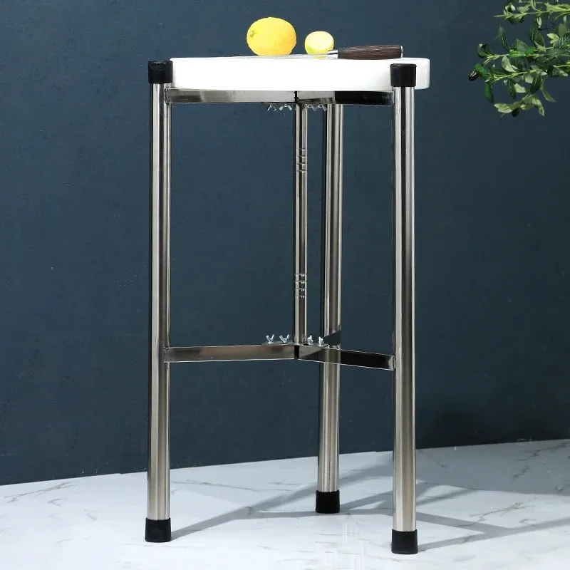for Foldable Thickened Cutting Board Floor to Ceiling Tripod Bone Chopping Block Commercial Kitchen Storage Household Shared