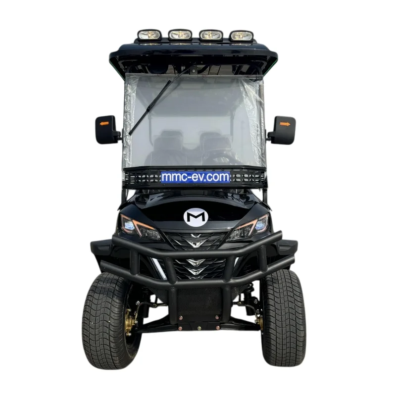 New Export New Energy Golf Cart 60V Lithium Battery Driven Stable Reinforced Wear Resistant Chassis 6 Seat Golf Cart