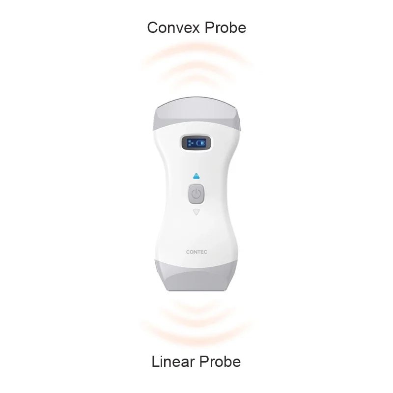 Contec Portable Color Doppler Handheld Ultrasound Diagnostic Machine Convex linear Dual Probe with Wireless Charing