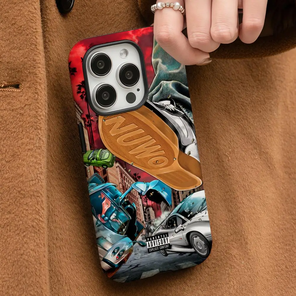 

Чехол для телефона Brents Faiyaz для iPhone 17, 16, 15, 14, 13, 12, Pro Max Plus, глянцевый HD, двухслойная жидкая задняя пленка, твердый корпус