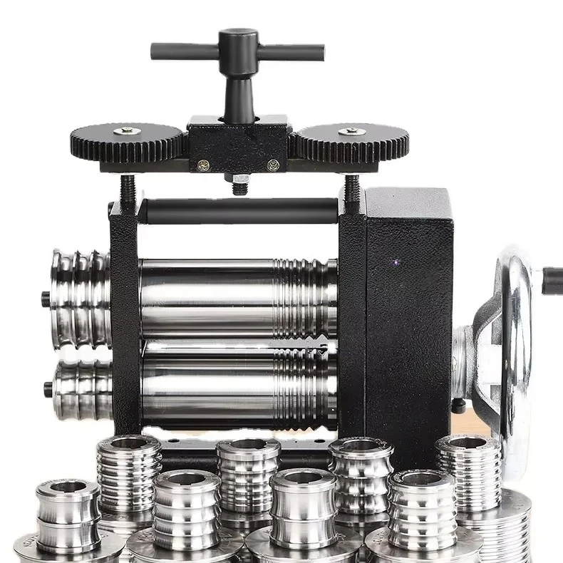 

Cold Rolling Mill Manual Bracelet Shaper Gold Silver Jewelry Auxiliary Wheel Tool Goldsmith