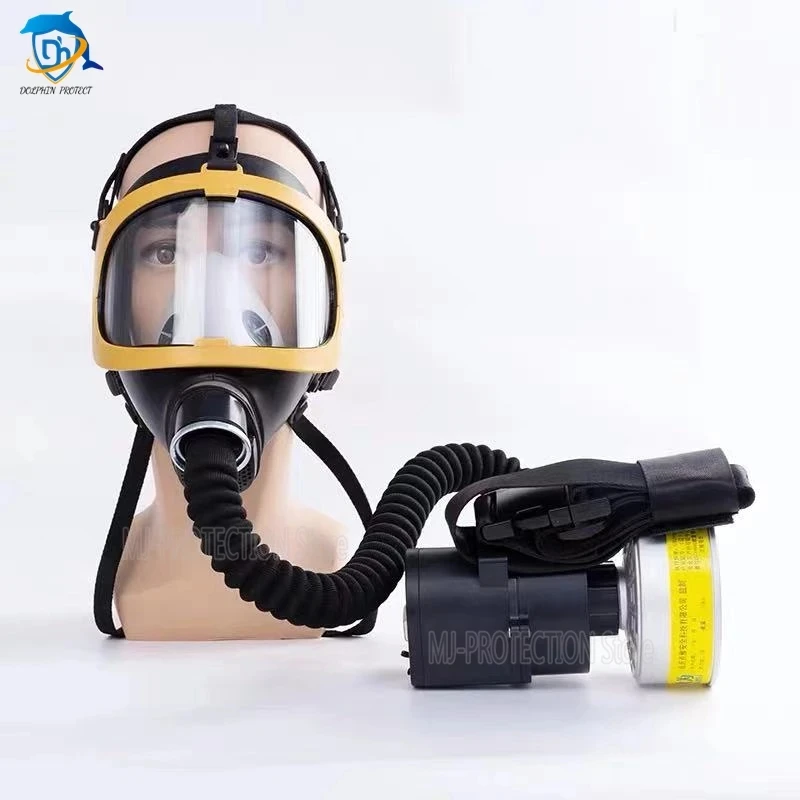 Electric anti-spray paint pesticide chemical gas mask gas respirator fan full gas mask