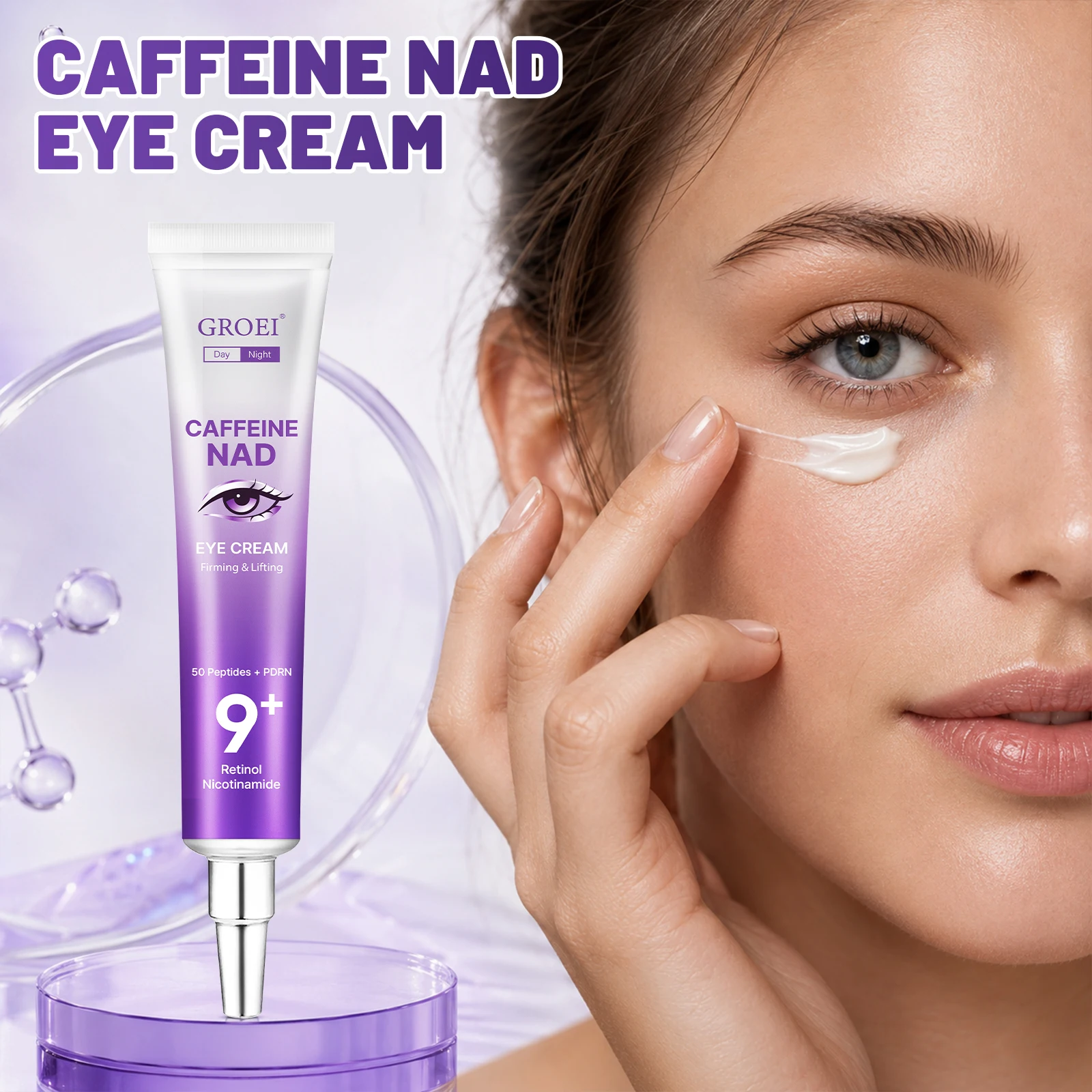 GROEI NAD Eye Cream Caffeine P - Eye Cream Peptide review and price