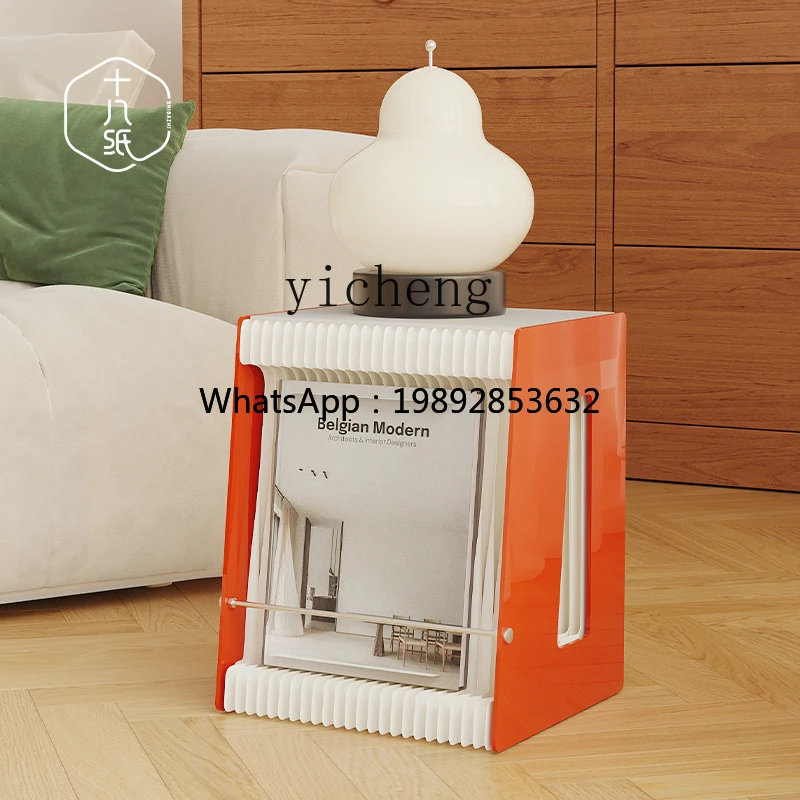 

AA sofa side cabinet small table mobile coffee table square table side cabinet simple folding
