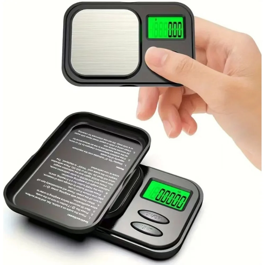 Electronic Jewelry Scale Compact 0.01g Resolution Gram Scale for Gold Silver For weighing LCD Backlit Display 10x6.5x2.3cm