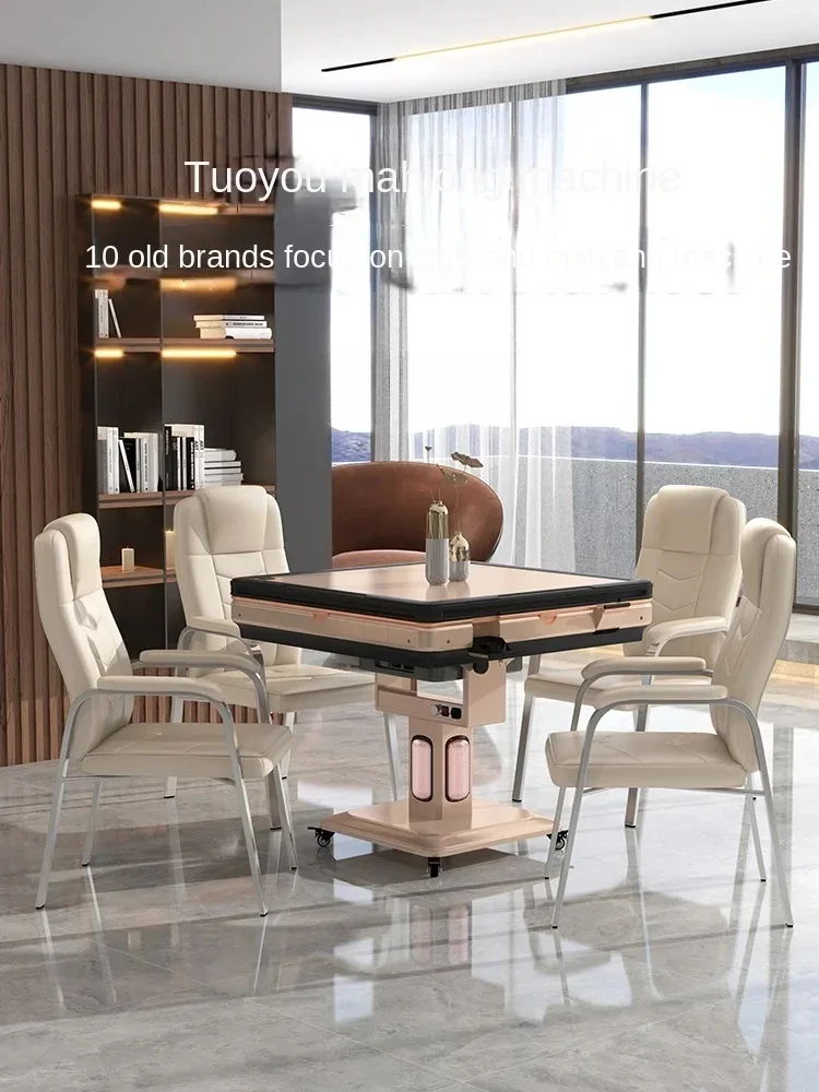 Xl Automatic Household Electric Folding Dining Table Cyclone Roller Coaster Mahjong Table Bass