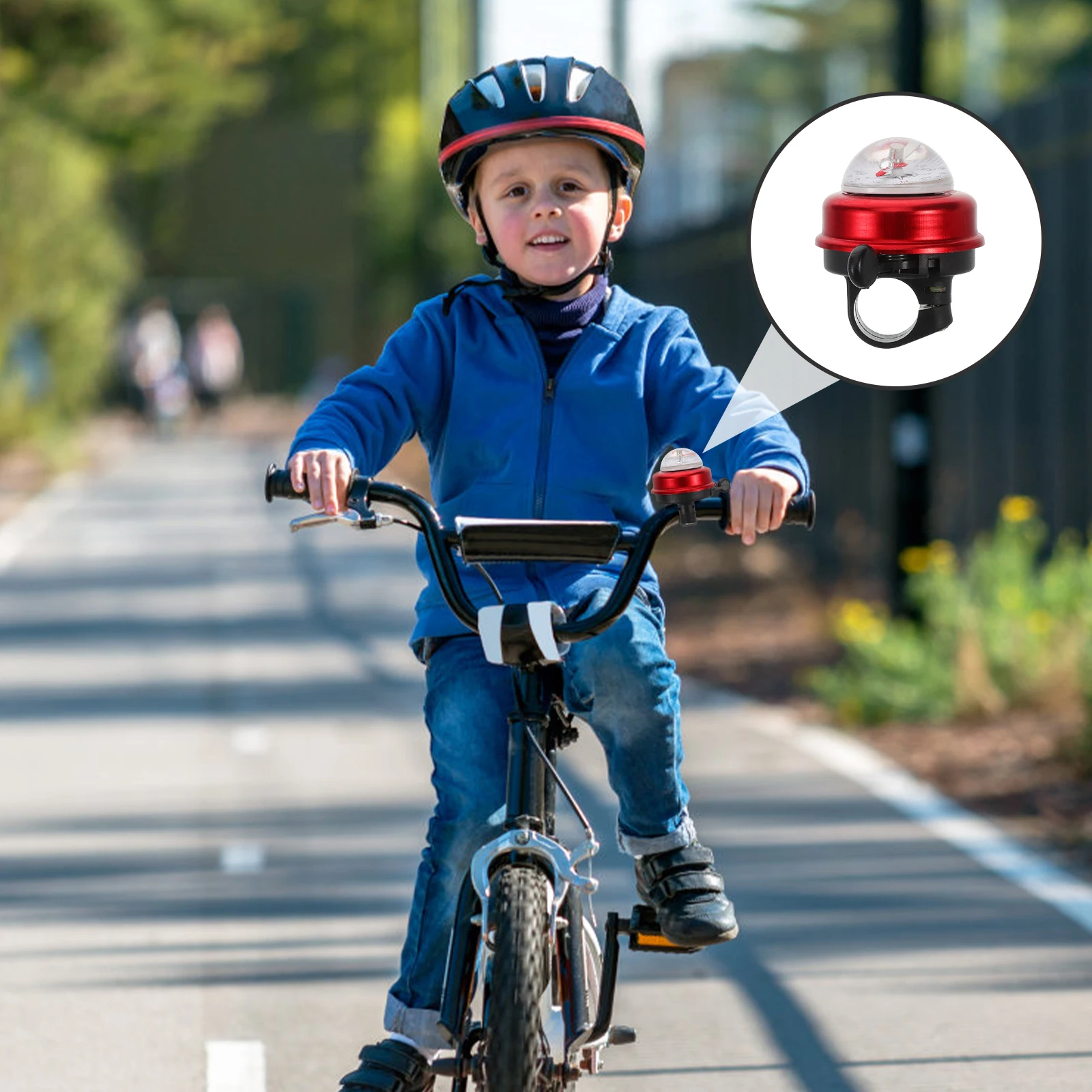 لطيف دراجة جرس دراجة أطفال الديكور بصوت عال ركوب الدراجات رنين جرس الدراجة القرن للبنين بنات أطفال الملحقات دائم #1