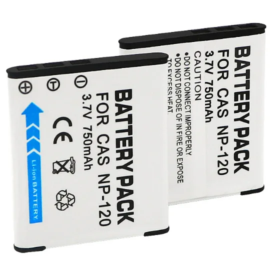 3.7V 750mAh NP-120 NP120 CNP-120 Camera Battery For Casio EX-S300 S200 ZS12 ZS10 ZS20 ZS15 ZS26 ZS30 Battery Charger