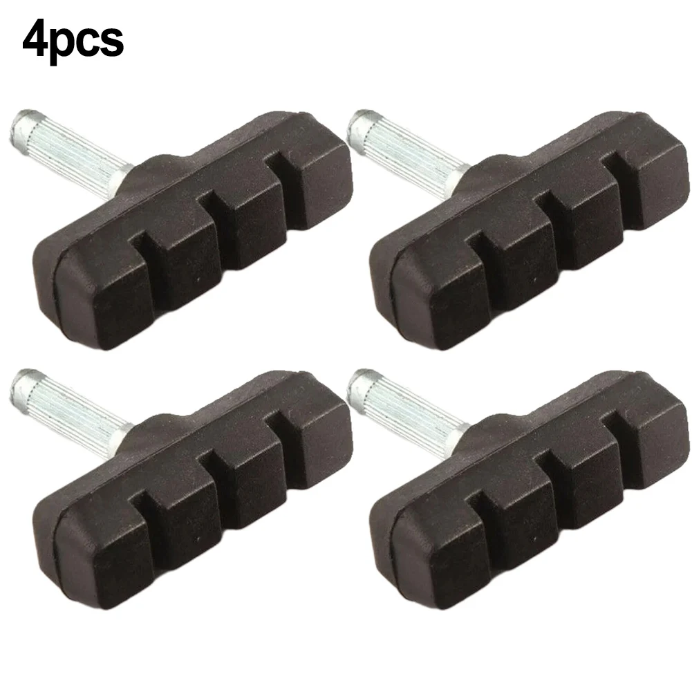 4/8 Pcs Mountain Bike Brake Pads 55mm Thread Post Blocks Bicycle V-Brake Shoes Cycling Bike Brake Replacement Parts