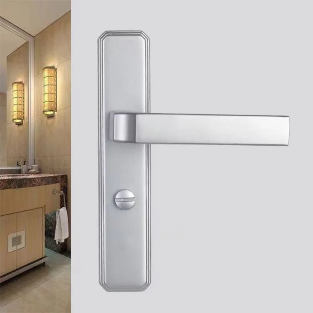 

Toilet Single Tongue Door Lock, Aluminum Alloy Glass Door Lock, Wholesale Toilet Lock, New Anti Rust Frosted Keyless Accessories