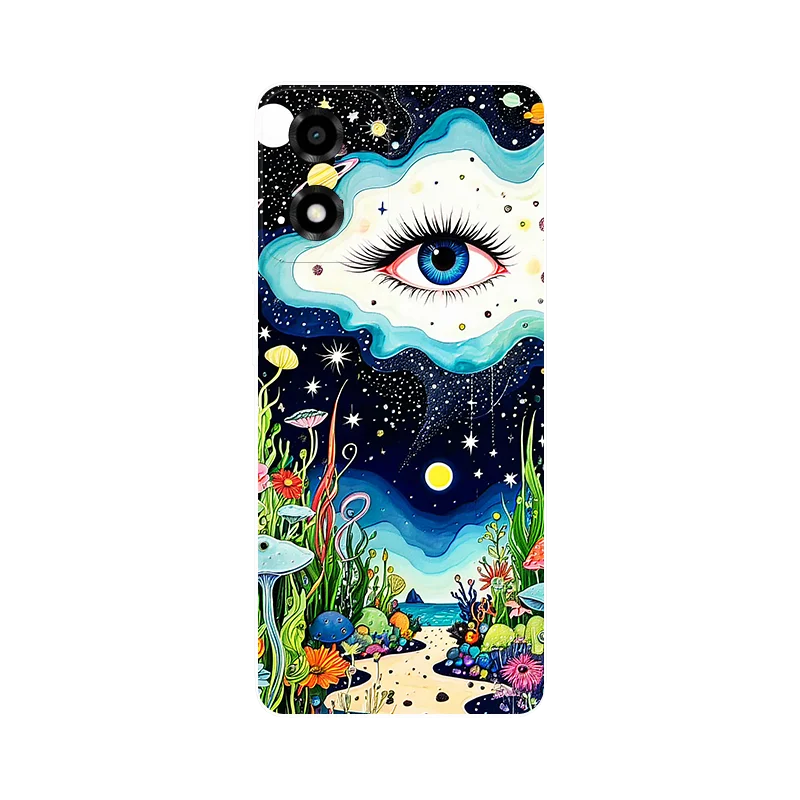 Motorola Moto E14 ケース, オオカミデザイン, ソフトTPUシリコンバックカバー, Moto E14 / E 14 / MotoE14 保護ケース