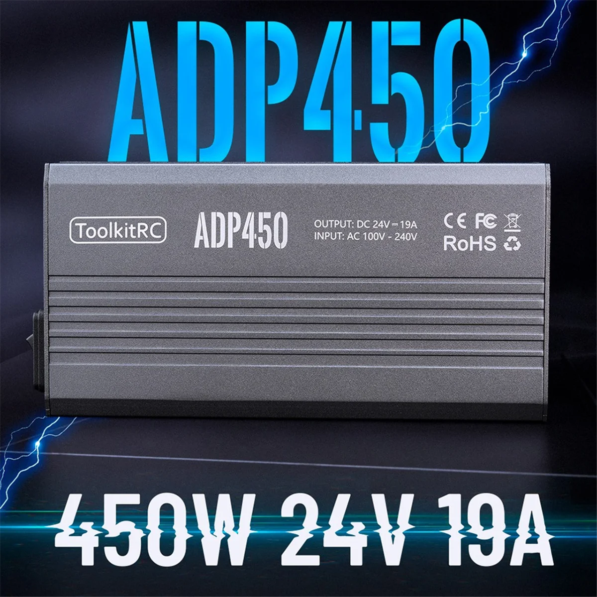 محول طاقة ADP450 AC 450W 24V 19A مع مخرج XT60 متوافق مع شواحن M8D وM6D وM8P وM9 بقابس أمريكي