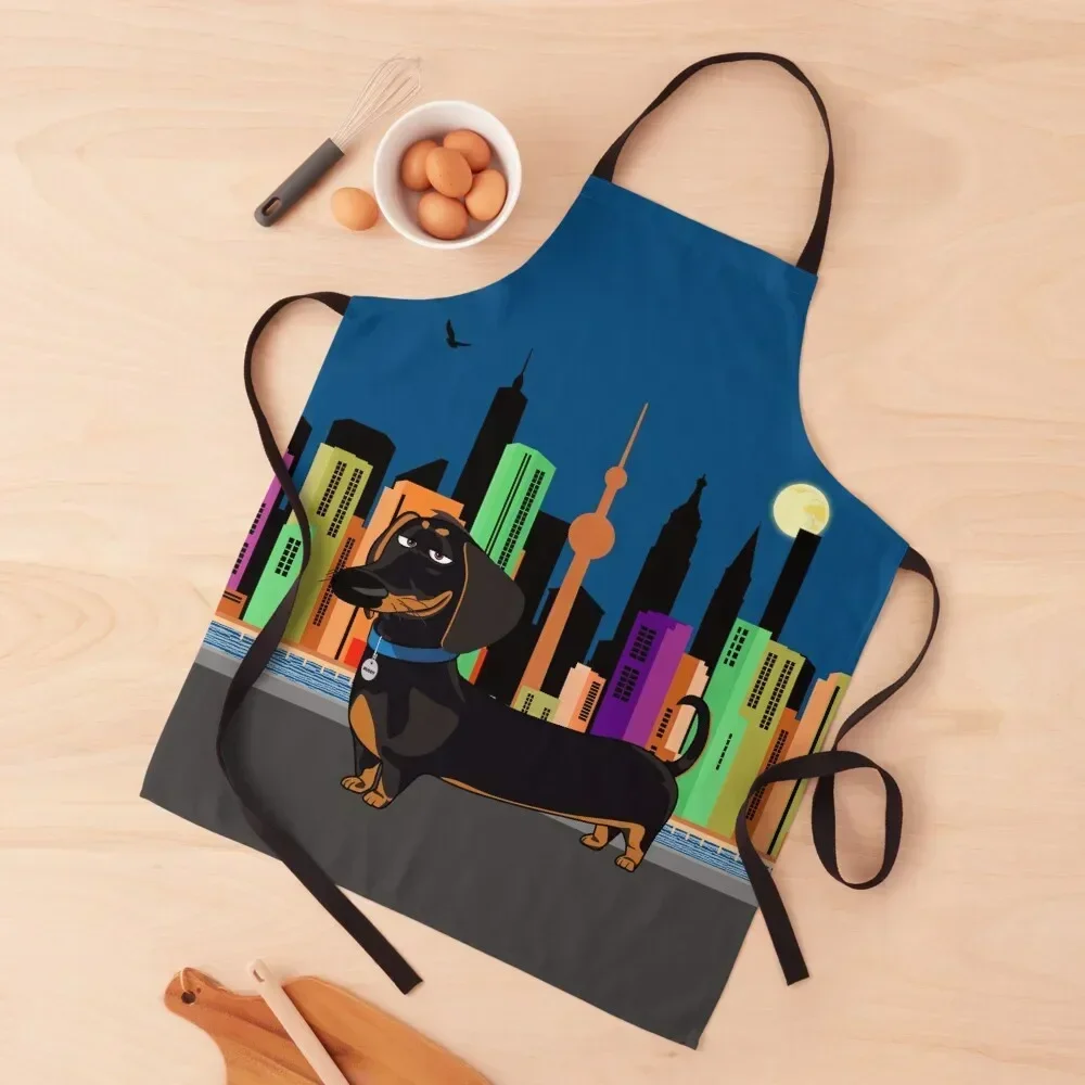 

Dachshund Apron Kitchen Accessories 2022 christmas Men's Kitchen Dress Apron