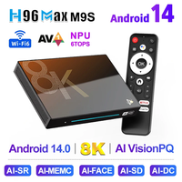 H96 MAX M9S Smart TV Box Android14 AI VisionPQ 8 Core CPU Rockchip RK3576 AI-MENC8K AHD Video Decoding 1000M/LAN Wifi6 BT5.4