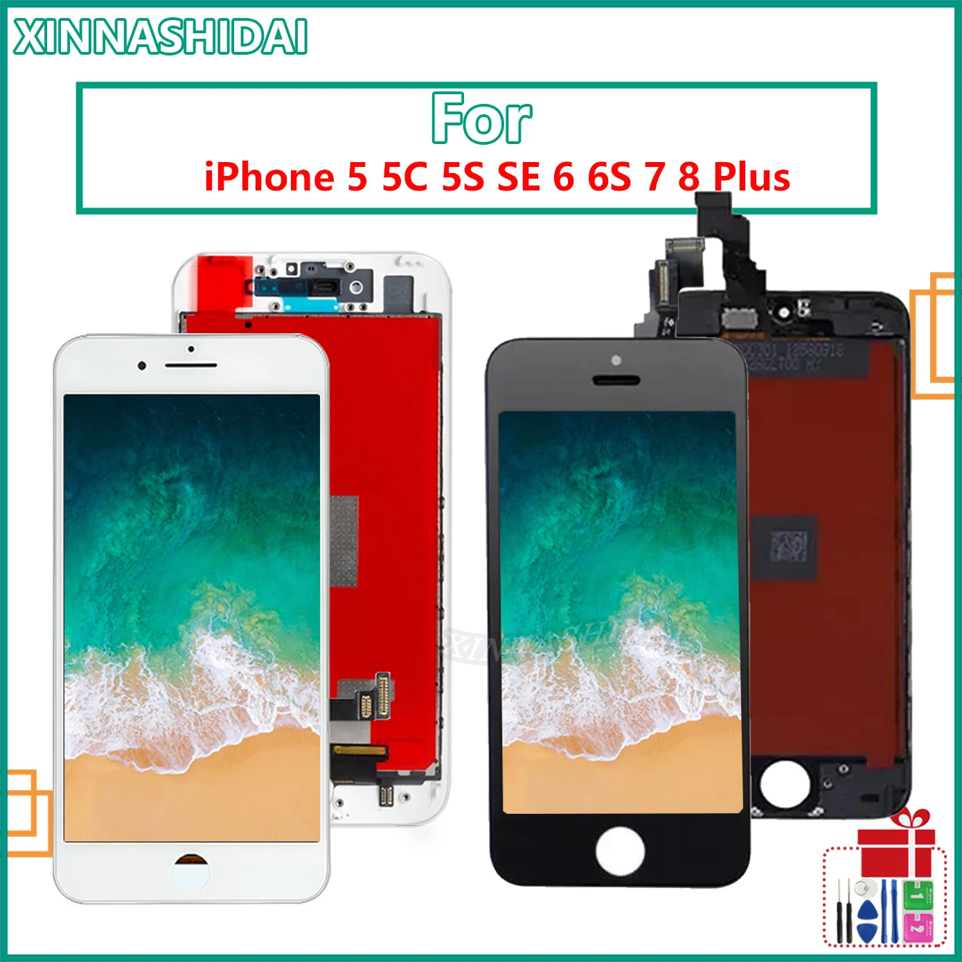 AAA+ LCD Screen For iphone 6 7 8 6s plus 7 8 Plus Screen Replacement Diaplay For iphone 5 5S 5C 5se LCD Touch Screen Digitizer