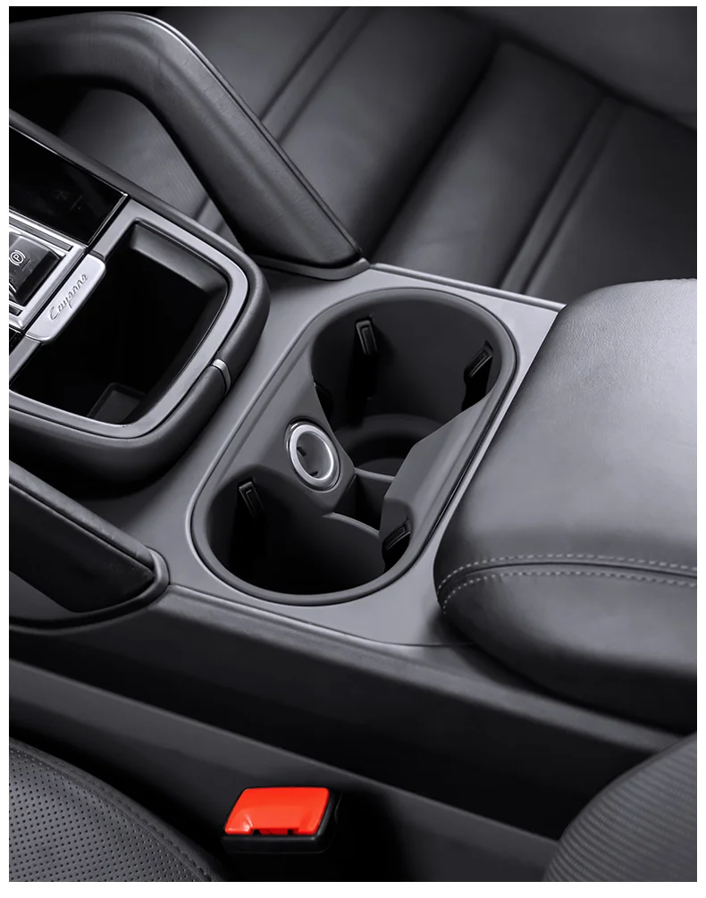 Silikon Auto Tasse Halter Für Porsche Cayenne Macan Center Konsole Flasche Halter Einsatz Anti Slip Trinken Organizer Auto Zubehör – Detail 14