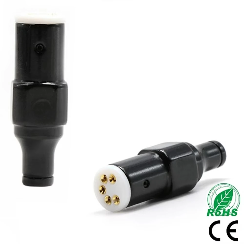 1 Stück HiFi Vinyl LP Phono 5-Pin DIN-Stecker 90-Grad-Buchse Weiblich DIN für AMP Audio Tonarmkabel Signalkabel – Detail 5