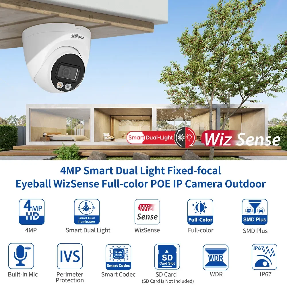 4MP 8MP برج رصاصة كشف الحركة الأمن CCTV كاميرا شبكة مراقبة 4K الذكية المزدوجة ضوء Poe Ip كاميرا