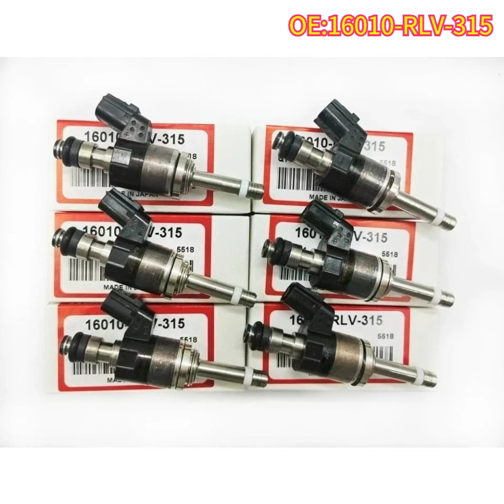 

High quality New For 6PCS 16010-RLV-315 Fuel Injectors Honda Pilot Odyssey Ridgeline 3.5L V6 16010RLV315