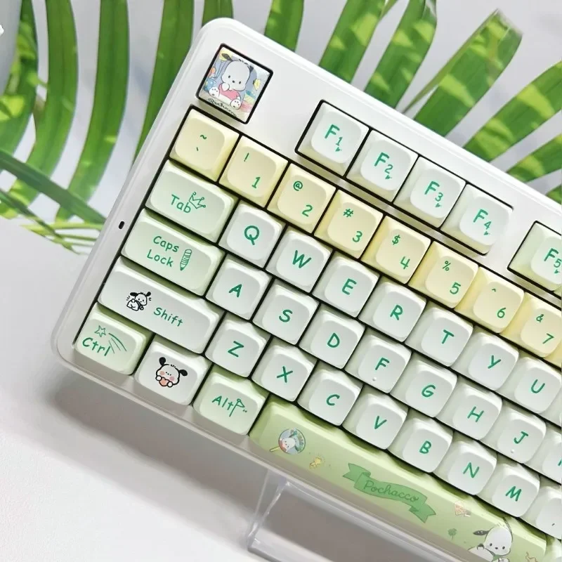 

Pochacco Keycap MOA Profile PBT Сублимационная 140-клавишная круглая и милая персонализированная механическая клавиатура Keycap