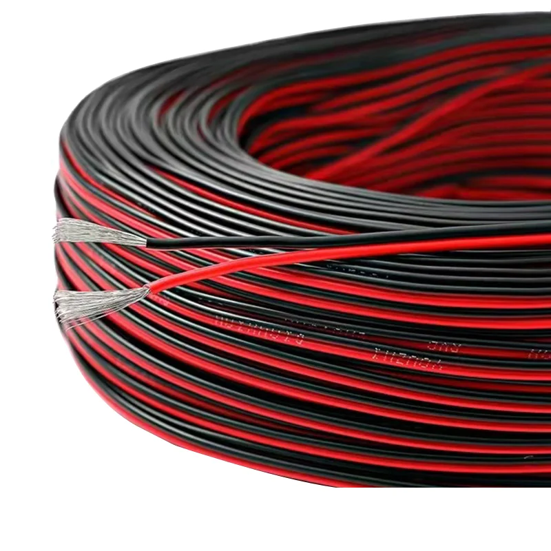 2‑Pin UL2468 Extension Cable Tinned Copper 18 20 22AWG Flexible Electric Wire for 12V 24V LED Strip Light