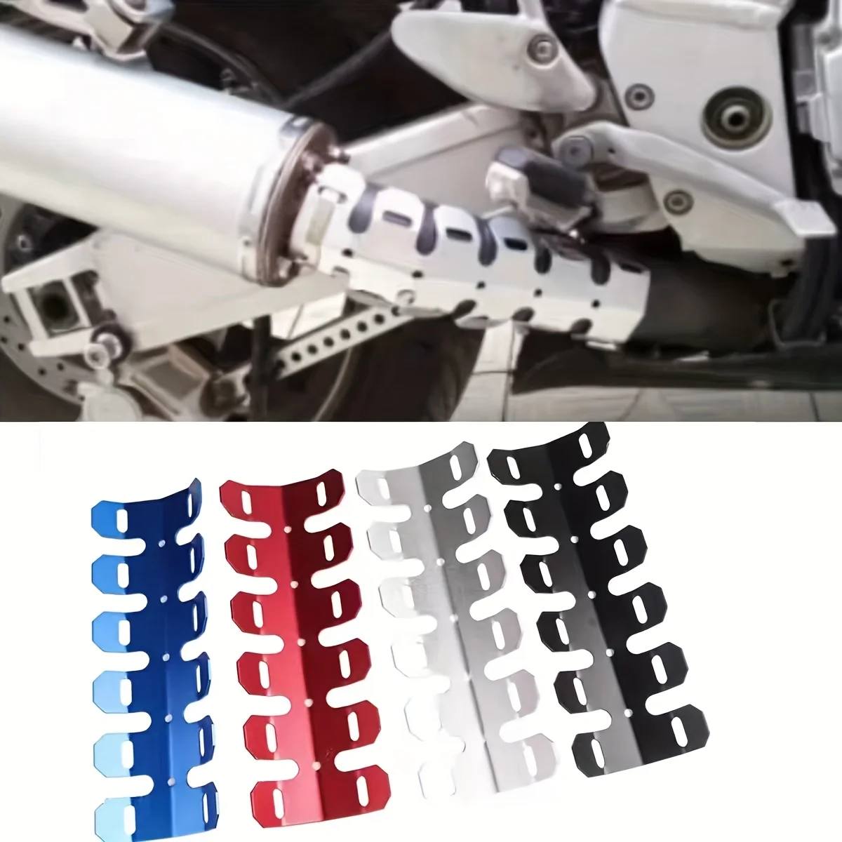Motorrad-Auspuffschutz, Schalldämpfer, Rohrschutz, Hitzeschild, geeignet für EXC XC XCW FE TE CRF CR YZF YZ KLX KX RR RMZ Pit Bikes