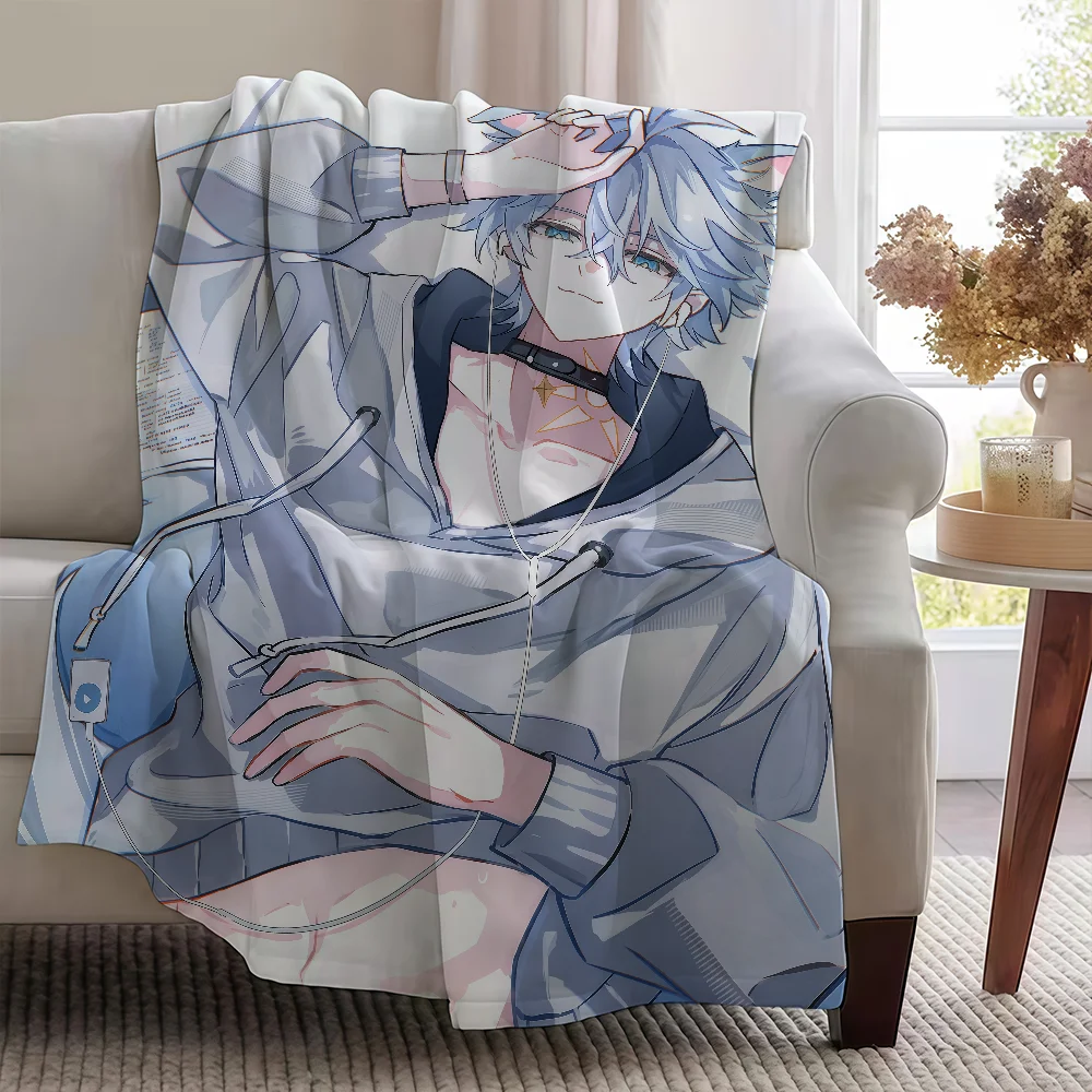 Blanket Throw Super Cosy Plush Living Star Room Rail Sofa Couch Honkai Phainon Childish Birthday Gifts