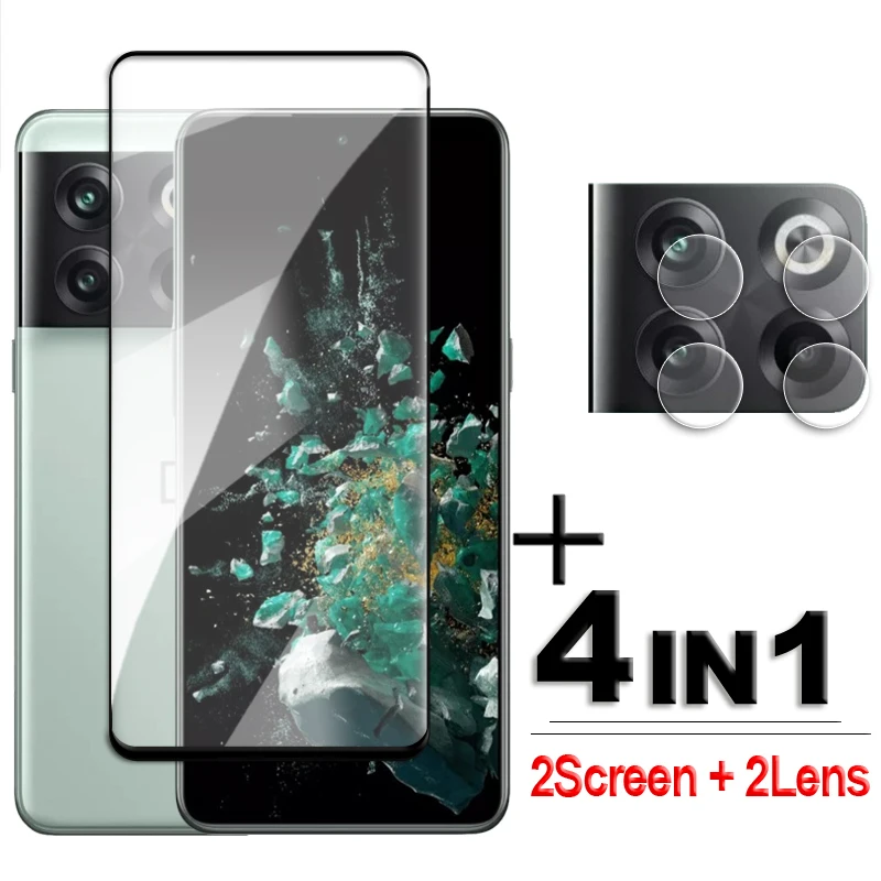 

4in1 For OnePlus ACE Pro 5G Glass OnePlus ACE Pro Tempered Glass 2.5D Full Cover Screen Protector OnePlus 10T ACE Pro Lens Film