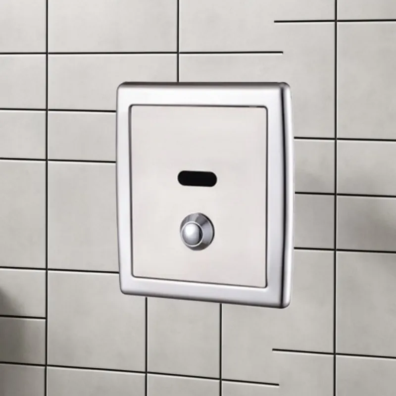 Fully automatic toilet sensor flush valve, concealed and exposed accessories