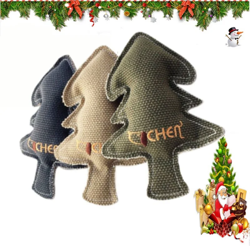 Juguete masticable con sonido chirriante para mascotas, árbol de Navidad resistente a las mordeduras, juguete de peluche para cachorros, regalo de Festival, nuevo estilo