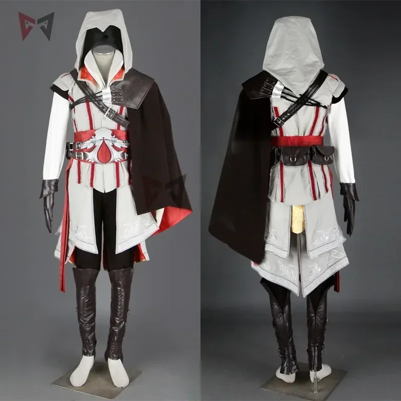 Hot Creed cosplay costume Ezio Travin Connor sweater pants coat 16 PCs Halloween Set for Man women kids custom made