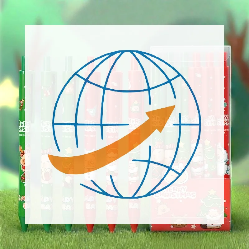 

6Pcs/set Cute Christmas Capybara Pens Cartoon Santa Claus Snowman Elk Pressing Gel Pens Office School Supplies Christmas Gifts