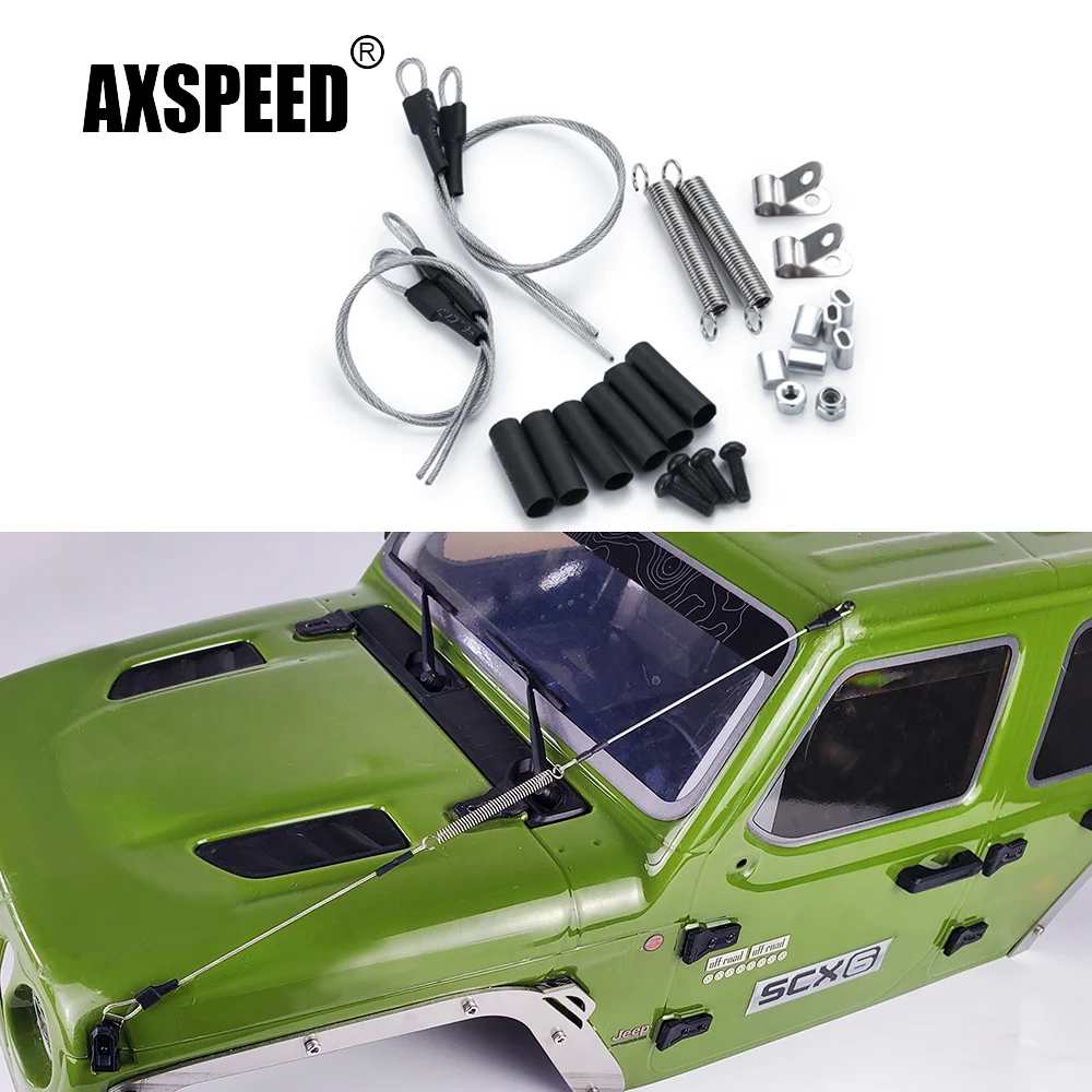 AXSPEED 1Set Steel Rope for Axial SCX6 AXI05000 1/6 RC Crawler Car Upgrade Parts Accessories