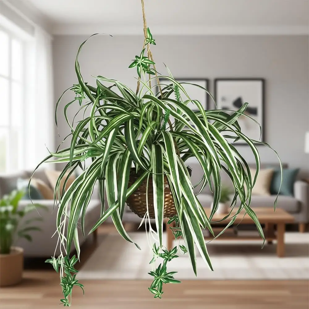 

Декоративная шелковая подвесная корзина для растений, зеленая, 10,25 x 10,25 x 17,5