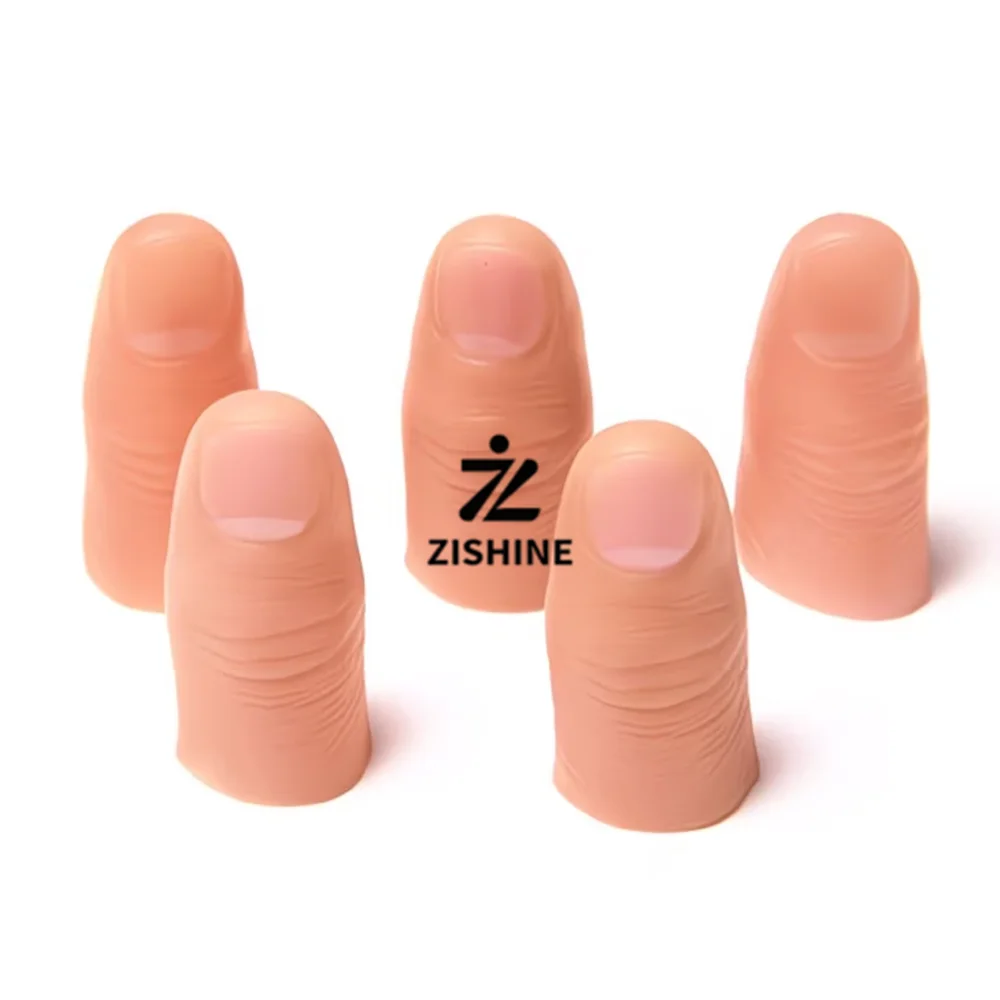 Realistic Silicone Fake Finger Thumb Cover Soft Hard Artificial Finger Sleeve Universal Index Middle Finger Protector