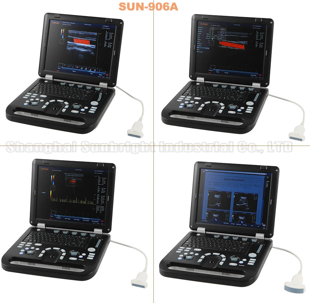 promotion price Medical hospital use 3D laptop color Doppler ultrasound machine SUN-906A