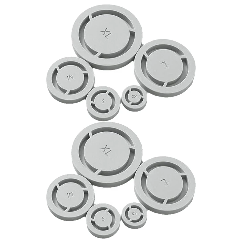 DT16 10Pcs Pottery Foot Ring Tool Clay Base Aligner Wheel Throwing Trimming Tool for DIY Pottery Projects Bowls Cups Plates
