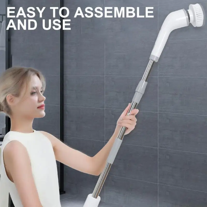 

D0AB Щетка для чистки ванной комнаты Щетка для чистки с длинной ручкой Скребки для ванны Длинные скрубберы для ванной комнаты