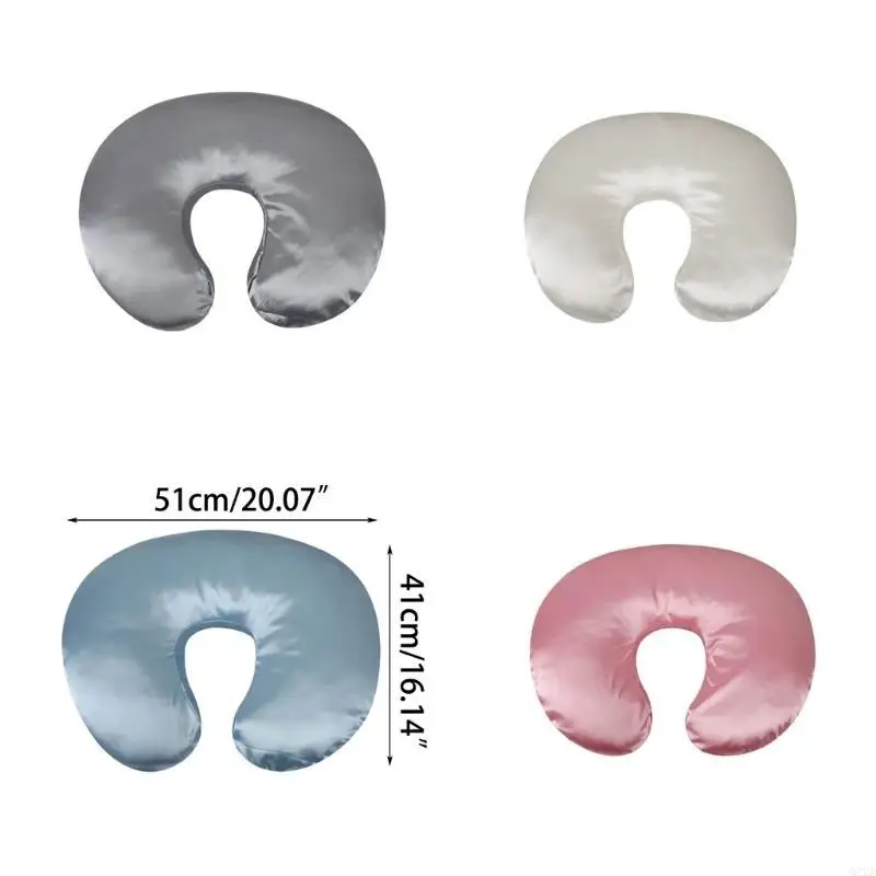 Q22D Baby Nursing Pillow Cover Newborn Maternity Breastfeeding Pillow Satin Slipcover