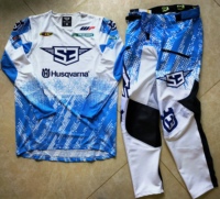 2025 White Husqvarna Moto Gear Set Off Road Motocross Combo Enduro Mx Jersey And Pant Moto Race Wear Motorcycle Clothing