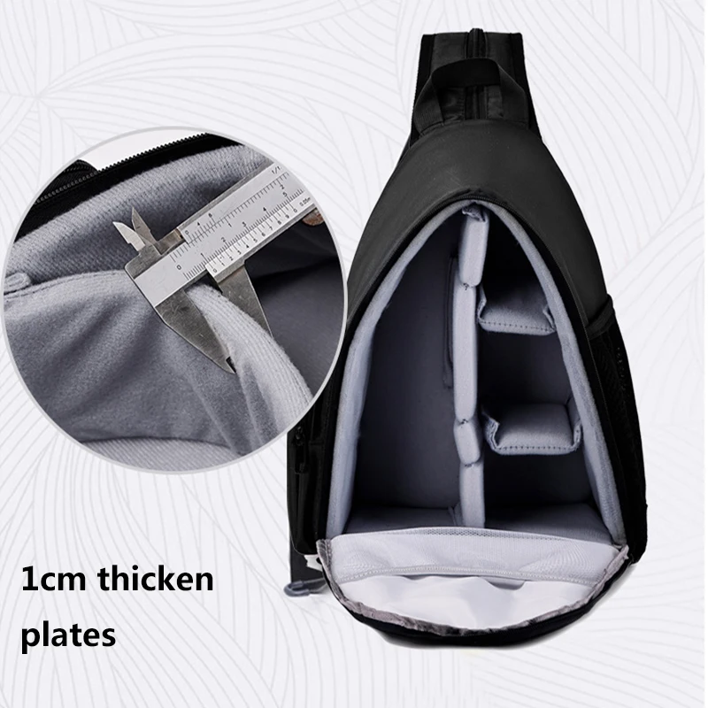 حقيبة ظهر مثلثة محمولة جديدة مقصورة حقيبة كروس لكاميرات Canon Nikon Sony SLR عدسة ترايبود ملحقات التصوير الفوتوغرافي